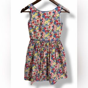 Polo Ralph Lauren Girls Floral Fit and Flare Dress Size 10 Preppy Garden Party